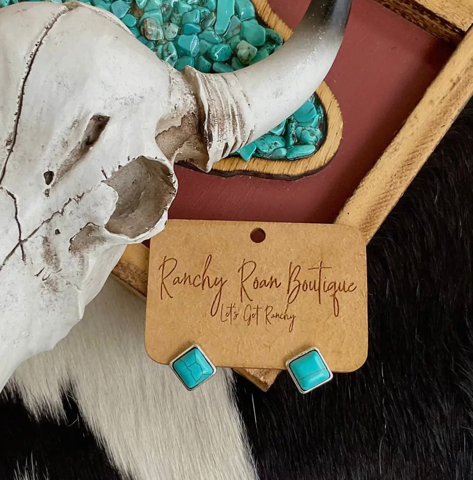 Turquoise Stud Earrings