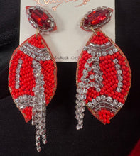 Football Fringe Earrings