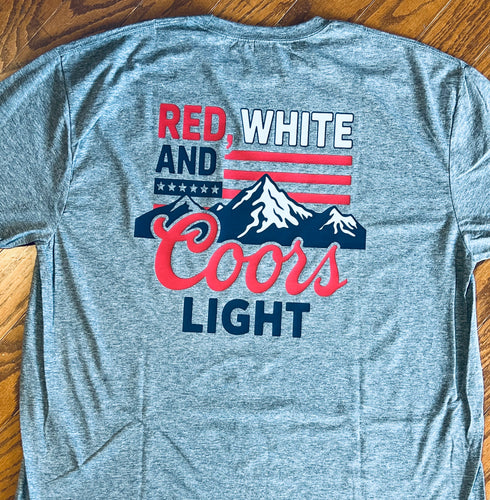 RED WHITE & COORS LIGHT Tee
