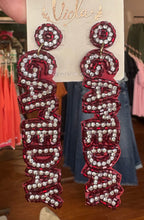 Game Day Beaded earrings