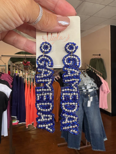 Game Day Beaded earrings