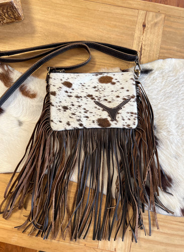 Highland Cowhide Fringe Crossbody