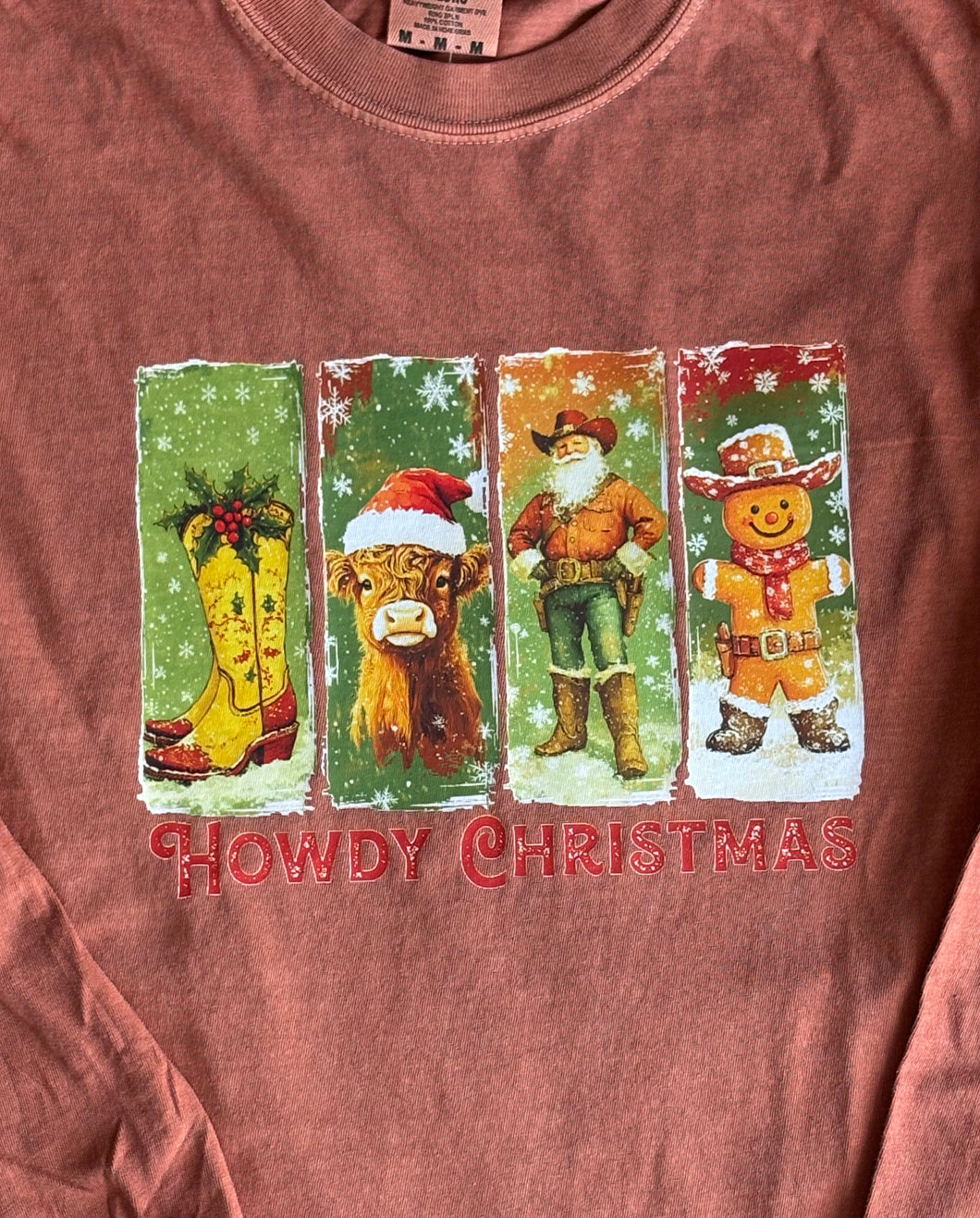 Howdy Christmas Long Sleeve Tee