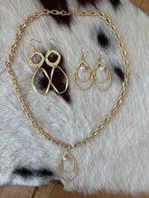 Oval Hoop Dangle Earrings