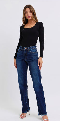 Judy Blue Fray Hem Jeans