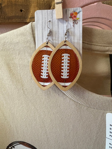 Football earrings