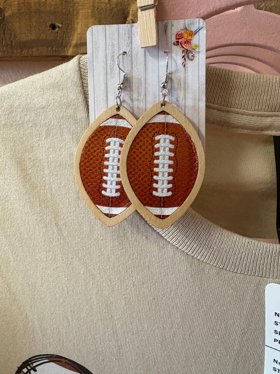 Football earrings