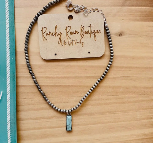 Navajo Style Pearl Choker