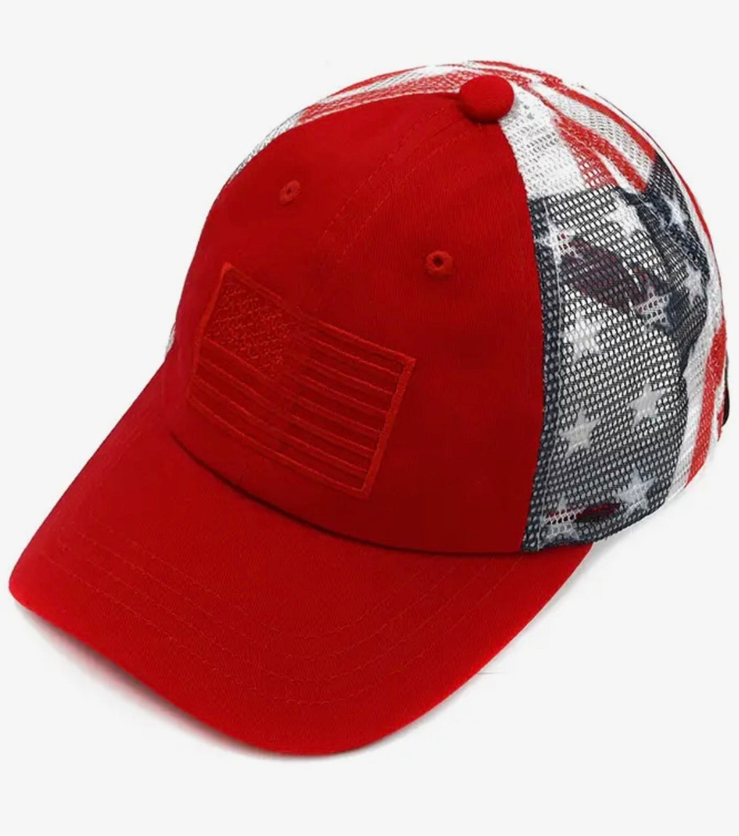 American Flag CC baseball Cap