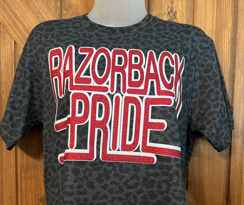 Razorback Pride Leopard Tee