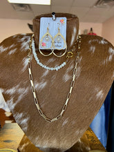 Double Hoop Pearl Earrings