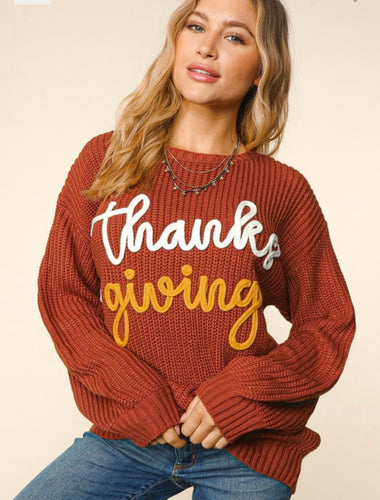 Thanksgiving Long Sleeve Pullover