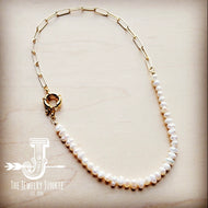 Pearl Gold Chain Necklace