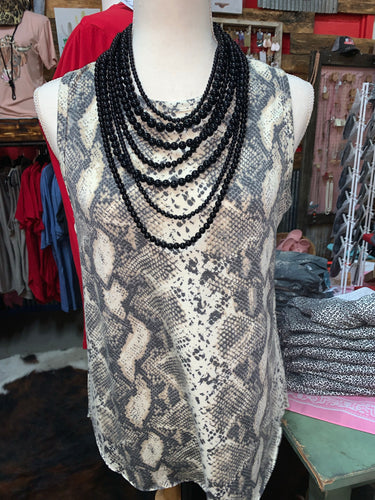 SNAKESKIN CREW TANK
