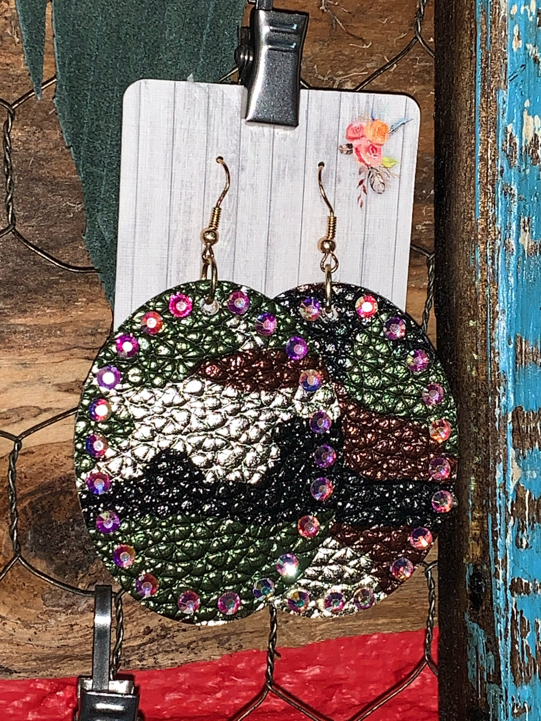 Camo Bling Earrings